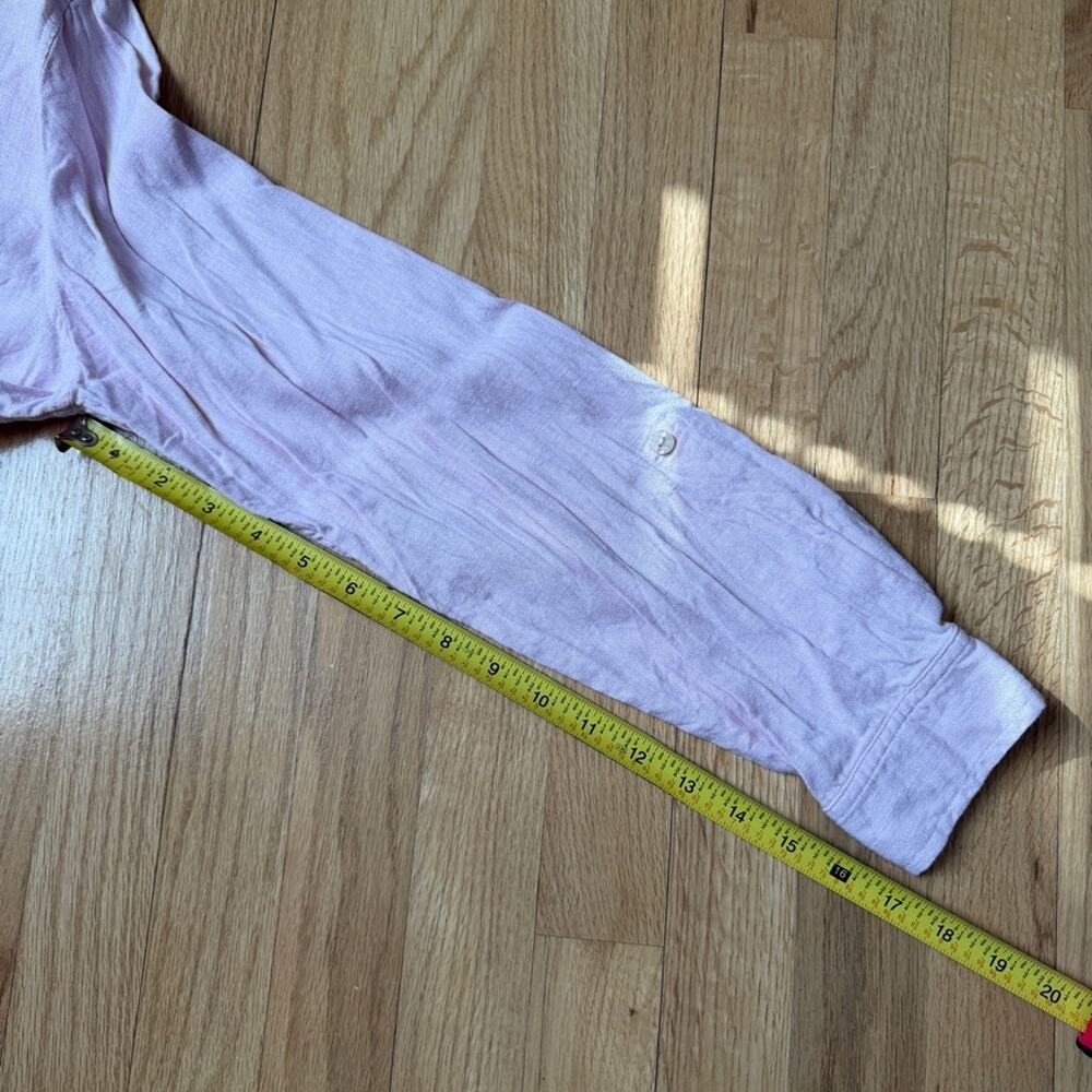 Orvis Pink / Lilac Linen Button Down Shirt Women's Size Medium - Picture 12 of 12